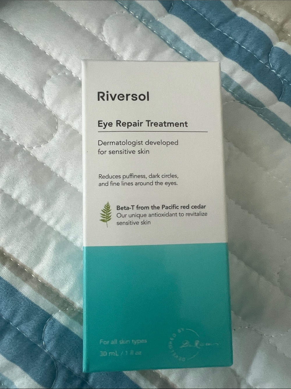 Teal & White Eye Repair Treatment - Sensitive Skin